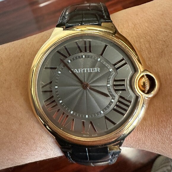 Cartier Ballon Blue W6920089 18K Solid Rose Gold Roman Dial Unisex 40mm Watch - Picture 14 of 15